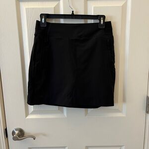Athleta Black Ribbed Mini Skirt